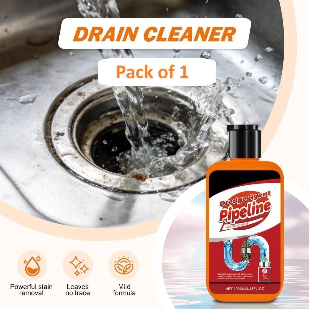 Clearing Blockage Descaling Deodorizing Pipeline Unclogging Agent 100 ml (Pack of 1)