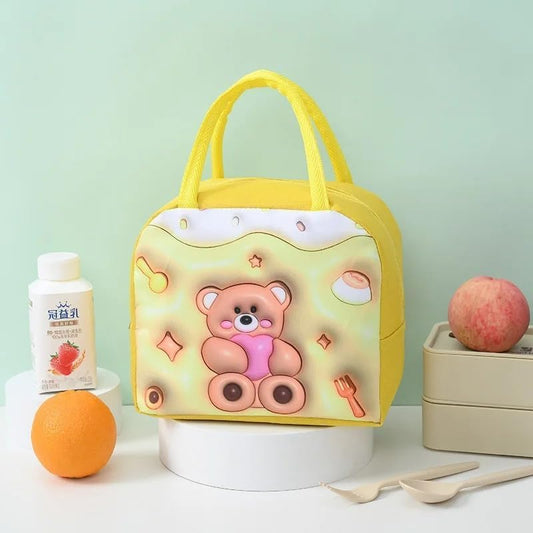 3D Cartoon Printed Lunch Bag Design Bento Bag